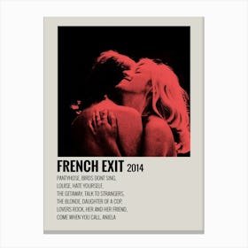 French Exit 2014 Poster 1 Canvas Print