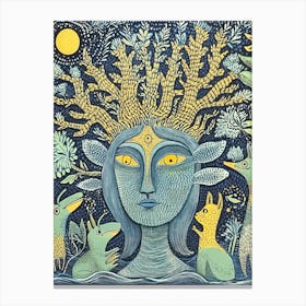 Goddess Of The Forest Canvas Print