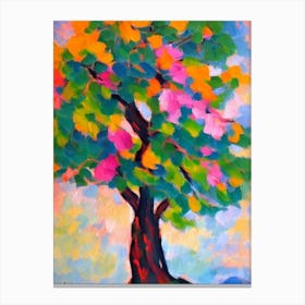 Paradise Tree 1 tree Abstract Block Colour Canvas Print