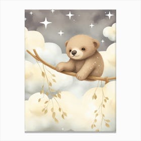 Sleeping Baby Sloth 1 Canvas Print