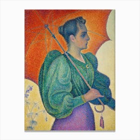 Woman With Parasol (1893), Paul Signac Canvas Print