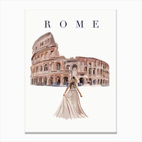 Rome Fashion Moment Canvas Print