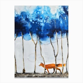 Blue Forest Canvas Print