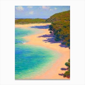 Coral Bay Beach Australia Monet Style Canvas Print