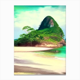 Ilha Do Mel Brazil Soft Colours Tropical Destination Canvas Print