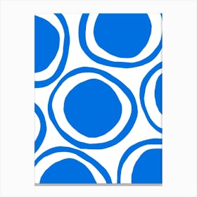 Blue Circles 3 Canvas Print