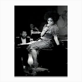 Eartha Kitt Performing At The Cafe Carlyle In New York City On January 26, 1994 Canvas Print