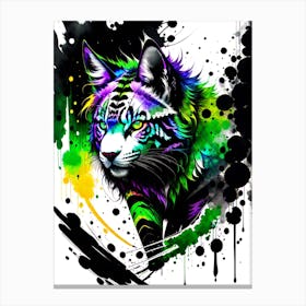 Colorful Tiger 2 Canvas Print