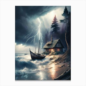 Stormy Sea Canvas Print