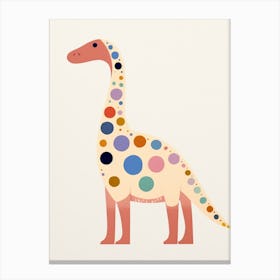 Nursery Dinosaur Art Brontosaurus Canvas Print