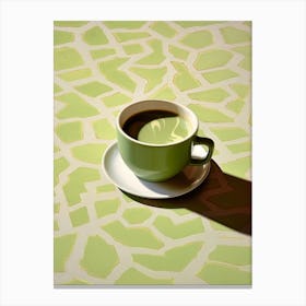 Green Tea Latte Canvas Print