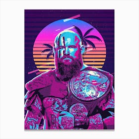 Erick 80s Retro Canvas Print