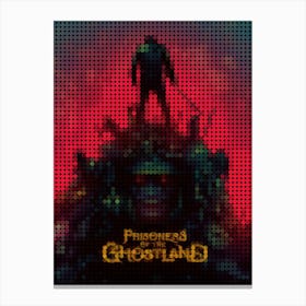 Prisoners Of The Ghostland Film Poster In A Pixel Dots Art Style Canvas Print