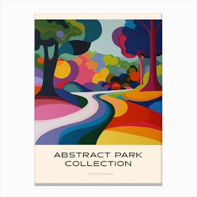Abstract Park Collection Poster Yoyogi Park Taipei Taiwan 1 Canvas Print