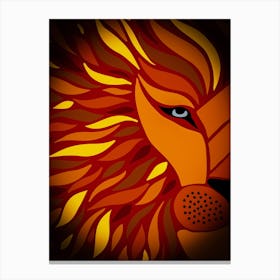 Lion Head Canvas Print