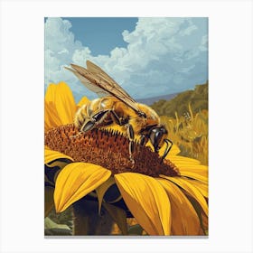 Cuckoo Bee Storybook Illustration 8 Canvas Print