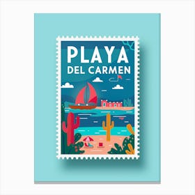 Playa Del Carmen Canvas Print