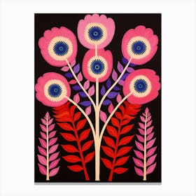 Flower Motif Painting Anemone 1 Canvas Print