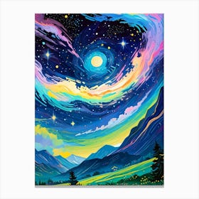 Starry Night Sky 13 Canvas Print