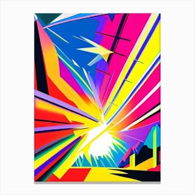 Gamma Ray Burst Abstract Modern Pop Space Canvas Print