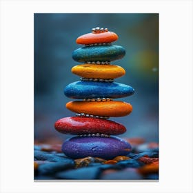 Colorful Pebbles Canvas Print