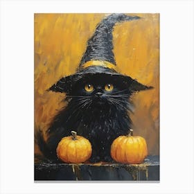 Witch Cat 9 Canvas Print