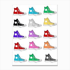 Good Shoes On White Canvas Print