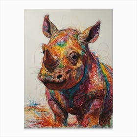 Rhino 4 Canvas Print