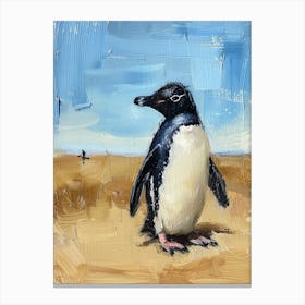 Adlie Penguin Salisbury Plain Oil Painting 1 Canvas Print