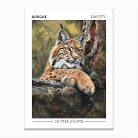 Bobcat Pastel Watercolour 3 Poster Leinwandbild