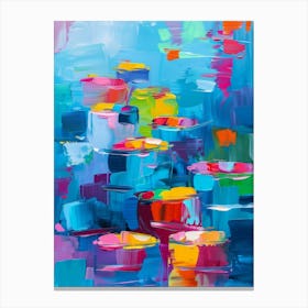 Abstract Of Colorful Pots Canvas Print