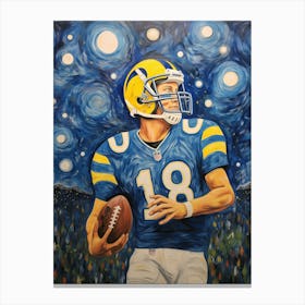 The Detroit Lions Players Are As Captivating As Vincent Van Gogh S Starry Night Canvas Print
