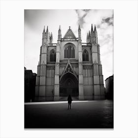 Burgos, Spain, Black And White Analogue Photography 2 Canvas Print