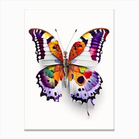 Comma Butterfly Decoupage 1 Canvas Print
