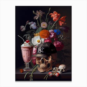 Skull Still Life Canvas Print