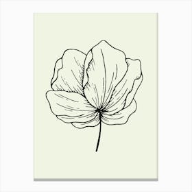Flower Drawing Canvas Print