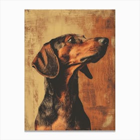 Dachshund.Generated AI. Art Print 4 Canvas Print