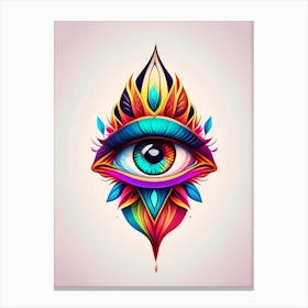 Third Eye Symbolism, Symbol, Third Eye Tattoo 2 Canvas Print