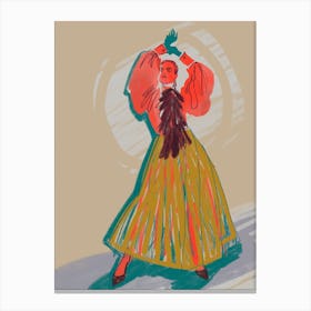 Dancing Lady Canvas Print