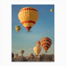 Flying Air Balloons, Oil Painting Canvas Print