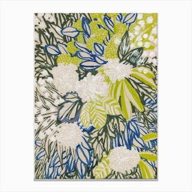 White Chrysantemus Canvas Print