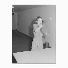 Untitled Photo, Possibly Related To Woman That Works At The Navy Shipyards In The Community Room For Canvas Print