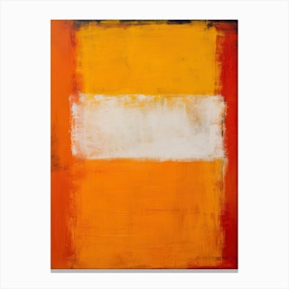 Orange Tones Abstract Rothko Quote 2 Canvas Print