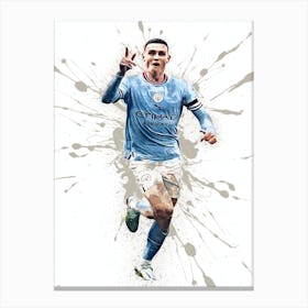 Phil Foden Manchester City Canvas Print