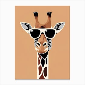 Giraffe With Sunglasses 1 Canvas Print