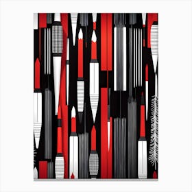 Brushstrokes vector art 1 Canvas Print