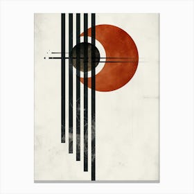 Regensburg Tones - Minimalist Bauhaus Canvas Print