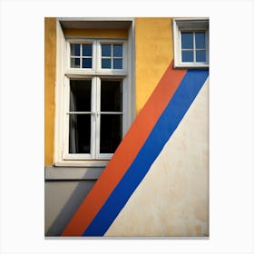 Striped House Canvas Print