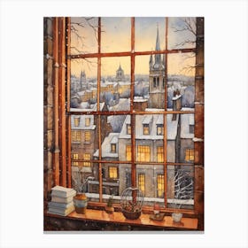 Winter Cityscape York United Kingdom 2 Canvas Print