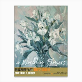 A World Of Flowers, Van Gogh Exhibition Iris 2 Canvas Print